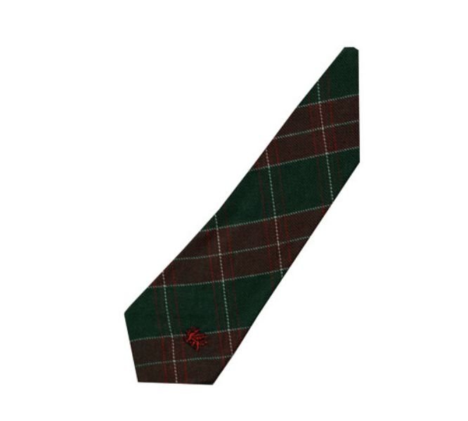 Image 3 of St David Welsh Tartan Worsted Wool Straight Mens Neck Tie