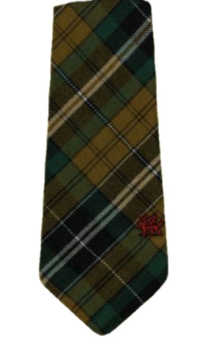 Image 1 of Vaughan Welsh Tartan Worsted Wool Straight Mens Neck Tie