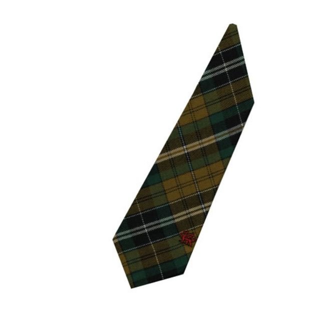 Image 3 of Vaughan Welsh Tartan Worsted Wool Straight Mens Neck Tie