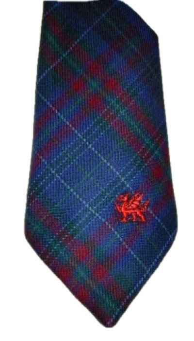 Image 1 of Watkins Walters Welsh Tartan Worsted Wool Straight Mens Neck Tie