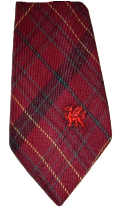 Image 1 of Williams Welsh Tartan Worsted Wool Straight Mens Neck Tie