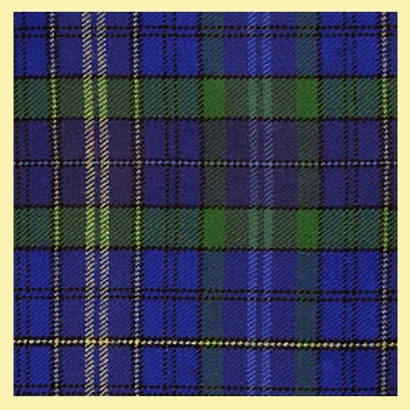 Image 0 of Davis Davies Welsh Tartan Worsted Wool Unisex Fringed Scarf