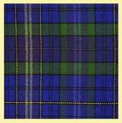 Davis Davies Welsh Tartan Worsted Wool Unisex Fringed Scarf