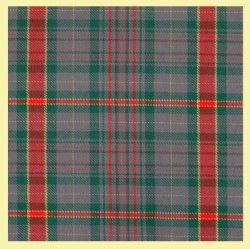 Howell Powell Welsh Tartan Worsted Wool Unisex Fringed Scarf