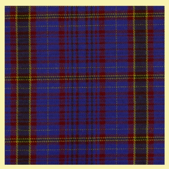 Image 0 of James Welsh Tartan Worsted Wool Unisex Fringed Scarf