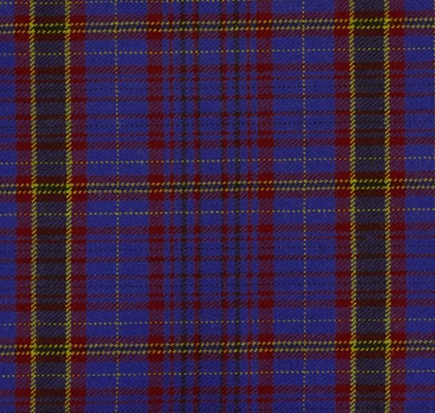 Image 1 of James Welsh Tartan Worsted Wool Unisex Fringed Scarf