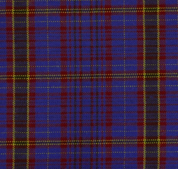 Image 1 of James Welsh Tartan Worsted Wool Unisex Fringed Scarf