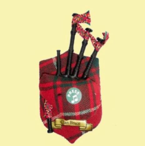 Image 0 of Bruce Clan Tartan Musical Bagpipe Fridge Magnets Set of 2