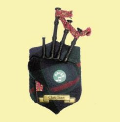 Gunn Clan Tartan Musical Bagpipe Fridge Magnets Set of 2