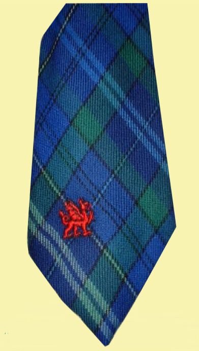 Image 0 of Davis Davies Welsh Tartan Worsted Wool Straight Mens Neck Tie