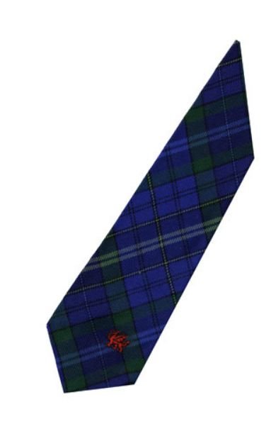 Image 3 of Davis Davies Welsh Tartan Worsted Wool Straight Mens Neck Tie