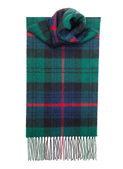 Image 1 of Armstrong Modern Clan Tartan Lambswool Unisex Fringed Scarf