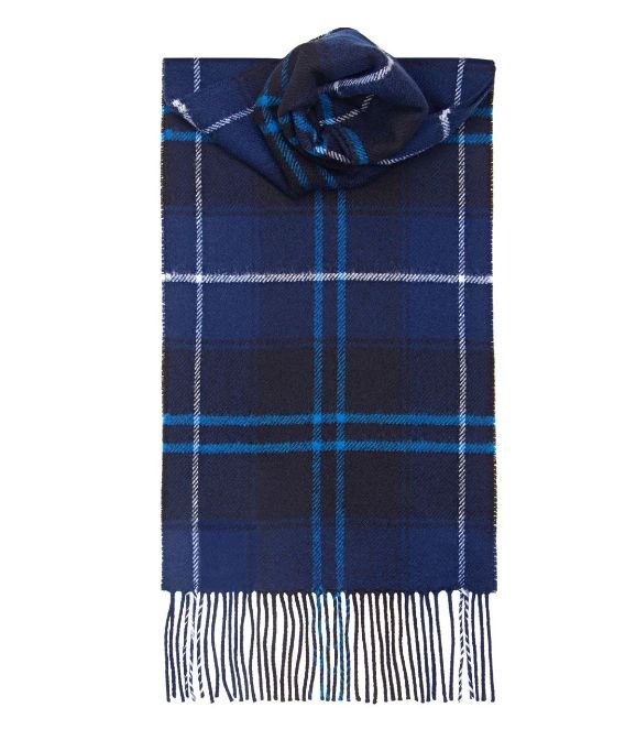 Image 1 of Patriot Modern Clan Tartan Lambswool Unisex Fringed Scarf