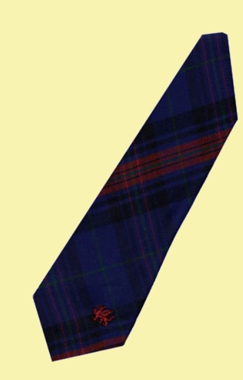 Image 2 of Hughes Pugh Welsh Tartan Worsted Wool Straight Mens Neck Tie