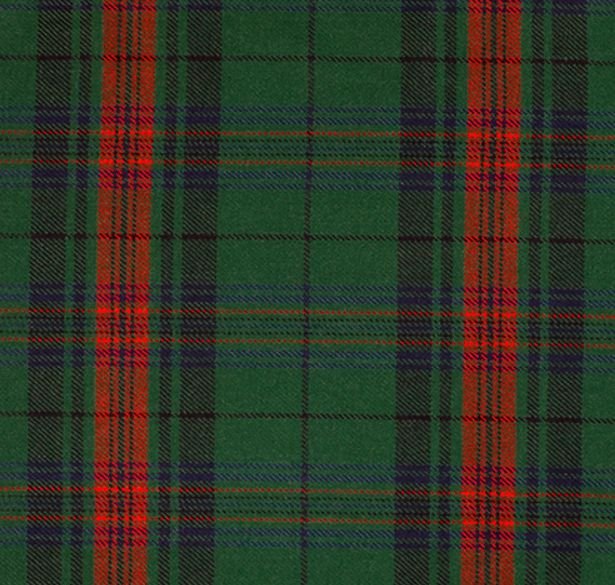 Image 1 of Owen Bowen Welsh Tartan Worsted Wool Unisex Fringed Scarf