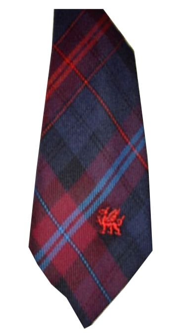 Image 1 of Evans Bevan Welsh Tartan Worsted Wool Straight Mens Neck Tie