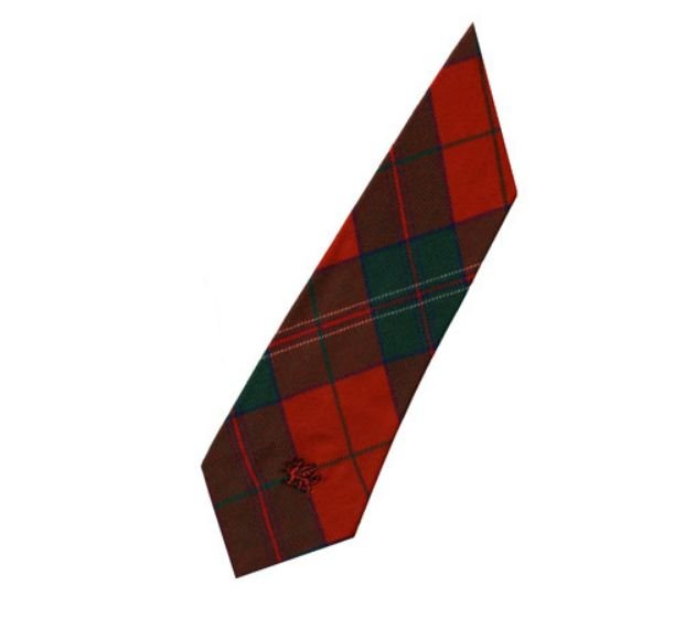 Image 3 of Thomas Welsh Tartan Worsted Wool Straight Mens Neck Tie