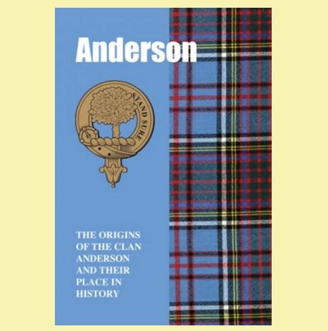 Image 0 of Anderson Clan Badge History Scottish Family Name Origins Mini Book 