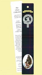 Davidson Clan Tartan Davidson History Bookmarks Set of 2