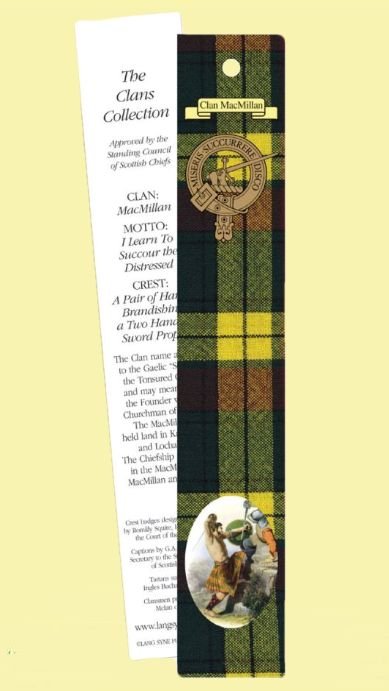 Image 0 of MacMillan Clan Tartan MacMillan History Bookmarks Set of 5