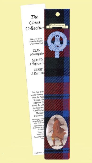 Image 0 of MacNaughton Clan Tartan MacNaughton History Bookmarks Set of 5