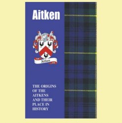 Aitken Coat Of Arms History Scottish Family Name Origins Mini Book 