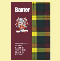 Baxter Coat Of Arms History Scottish Family Name Origins Mini Book  