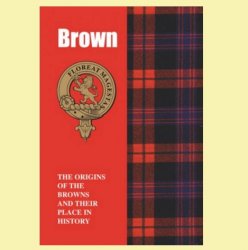 Brown Clan Badge History Scottish Family Name Origins Mini Book 