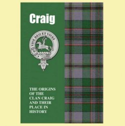 Craig Clan Badge History Scottish Family Name Origins Mini Book 