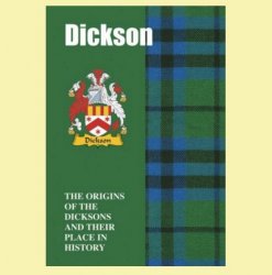 Dickson Coat Of Arms History Scottish Family Name Origins Mini Book 