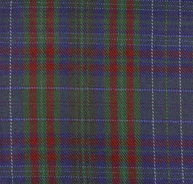 Image 1 of Watkins Walters Welsh Tartan Worsted Wool Unisex Fringed Scarf