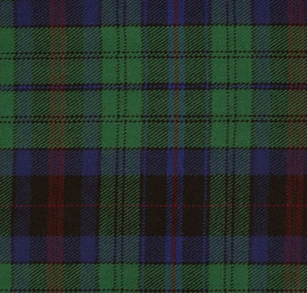 Image 1 of Phillips Welsh Tartan Worsted Wool Unisex Fringed Scarf