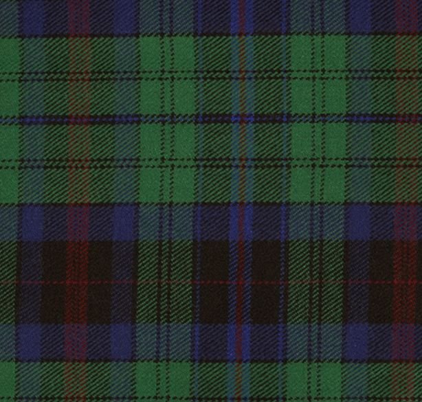 Image 1 of Phillips Welsh Tartan Worsted Wool Unisex Fringed Scarf