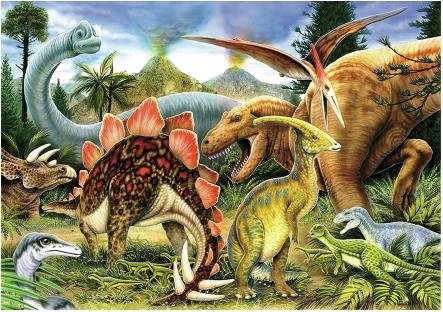 Image 5 of Dinosaurs Animal Themed Wentworth Wooden Jigsaw Puzzle 