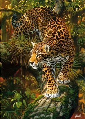 Image 1 of High Intensity Animal Themed Mega Wooden Jigsaw Puzzle 500 Pieces 