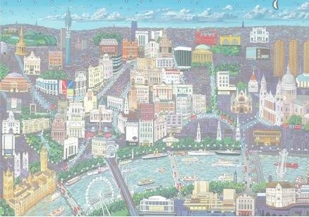 Image 5 of The Theatres of London Location Theme Wentworth Wooden Jigsaw Puzzle 