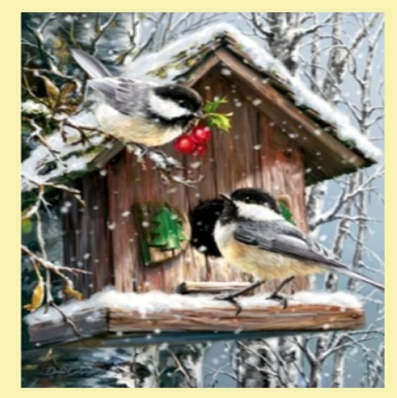 Image 0 of Snow Birds Animal Themed Magnum Wooden Jigsaw Puzzle 750 Pieces