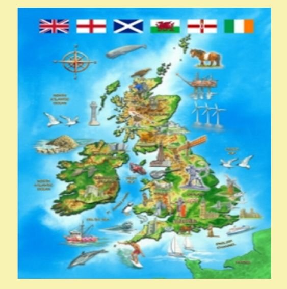 Image 0 of Map Of The British Isles Location Themed Magnum Wooden Jigsaw Puzzle 750 Pieces