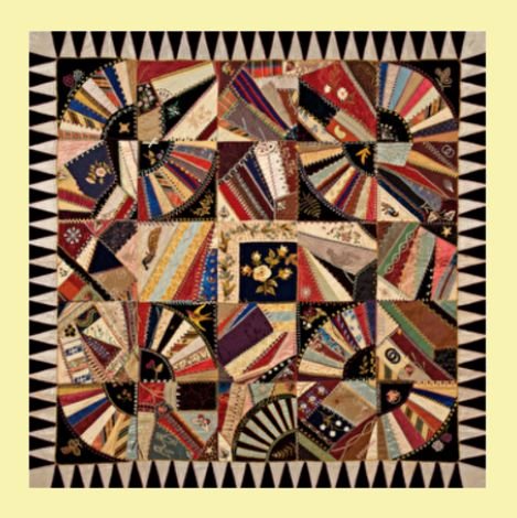 Image 0 of Crazy Fan Quilt Themed Difficult Maxi Wooden Jigsaw Puzzle 250 Pieces