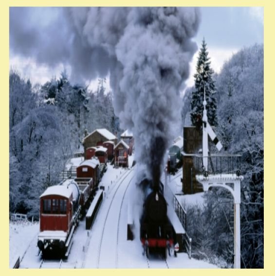 Image 0 of Snow Steam Trees Train Themed Maxi Wooden Jigsaw Puzzle 250 Pieces 