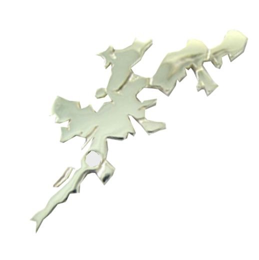 Image 1 of Shetland Isles Map Freshwater Pearl Medium Sterling Silver Brooch