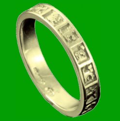 Balta Celtic Design Animal Ladies 9K Yellow Gold Band Ring Sizes A-Q