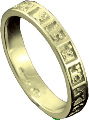 Image 1 of Balta Celtic Design Animal Ladies 9K Yellow Gold Band Ring Sizes R-Z