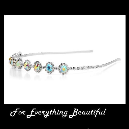 Image 0 of Aurora Borealis Rhinestone Crystal Wedding Bridal Headband