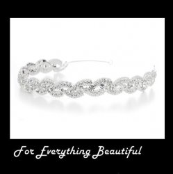 Braided Bejeweled Crystal Rhinestone Wedding Bridal Headband
