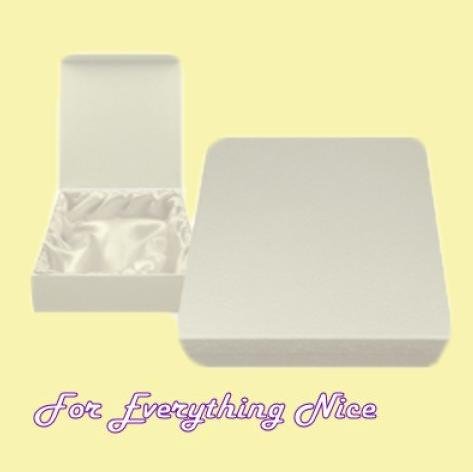 Image 0 of White Engraveable Stylish Pewter Plaque Large Keepsake Box