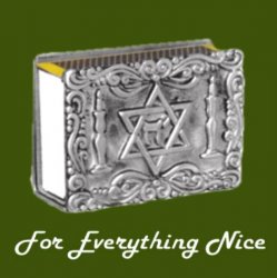 Star of David Symbolism I Judaism Themed Antiqued Pewter Matchbox Holder