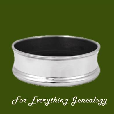 Image 0 of Engraveable Highly Polished Stylish Pewter Wine Bottle Coaster