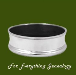 Engraveable Highly Polished Stylish Pewter Wine Bottle Coaster