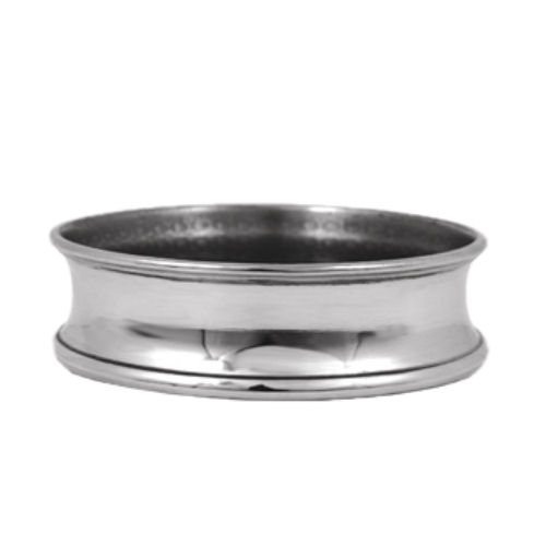 Image 1 of Engraveable Curved Sides Stylish Pewter Wine Bottle Coaster